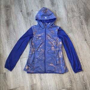 Ivivva by Lululemon Jacket with Hood purple blue size 14 lightweight full
Zip